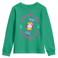 Doubles and Bubbles Baseball Candy Gum Youth Sweatshirt