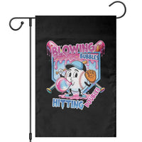 Baseball Blowing Bubbles Hitting Doubles Garden Flag Sports Bubble Gum Lover