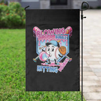 Baseball Blowing Bubbles Hitting Doubles Garden Flag Sports Bubble Gum Lover