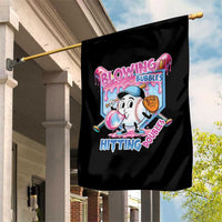 Baseball Blowing Bubbles Hitting Doubles Garden Flag Sports Bubble Gum Lover