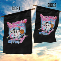 Baseball Blowing Bubbles Hitting Doubles Garden Flag Sports Bubble Gum Lover