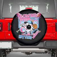 Baseball Blowing Bubbles Hitting Doubles Spare Tire Cover Sports Bubble Gum Lover