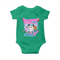 Baseball Blowing Bubbles Hitting Doubles Baby Onesie Sports Bubble Gum Lover