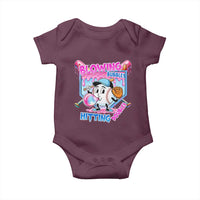 Baseball Blowing Bubbles Hitting Doubles Baby Onesie Sports Bubble Gum Lover