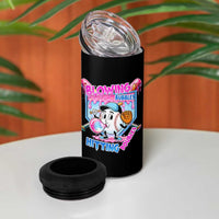 Baseball Blowing Bubbles Hitting Doubles 4 in 1 Can Cooler Tumbler Sports Bubble Gum Lover