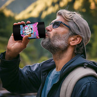 Baseball Blowing Bubbles Hitting Doubles 4 in 1 Can Cooler Tumbler Sports Bubble Gum Lover