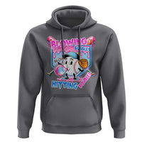 Baseball Blowing Bubbles Hitting Doubles Hoodie Sports Bubble Gum Lover