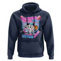 Baseball Blowing Bubbles Hitting Doubles Hoodie Sports Bubble Gum Lover