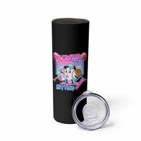 Baseball Blowing Bubbles Hitting Doubles Skinny Tumbler Sports Bubble Gum Lover