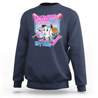 Baseball Blowing Bubbles Hitting Doubles Sweatshirt Sports Bubble Gum Lover