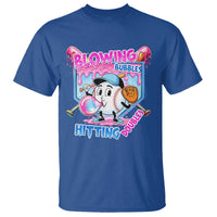 Baseball Blowing Bubbles Hitting Doubles T Shirt Sports Bubble Gum Lover