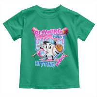 Baseball Blowing Bubbles Hitting Doubles Toddler T Shirt Sports Bubble Gum Lover