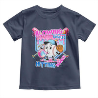 Baseball Blowing Bubbles Hitting Doubles Toddler T Shirt Sports Bubble Gum Lover