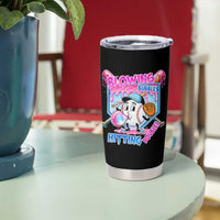 Baseball Blowing Bubbles Hitting Doubles Tumbler Cup Sports Bubble Gum Lover