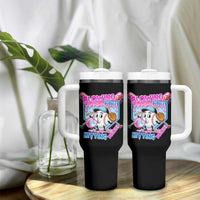 Baseball Blowing Bubbles Hitting Doubles Tumbler With Handle Sports Bubble Gum Lover
