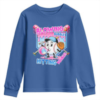 Baseball Blowing Bubbles Hitting Doubles Youth Sweatshirt Sports Bubble Gum Lover