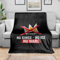 No Kings Protest Throw Blanket No Kings No Ice No Wars Anti Monarchy Statement