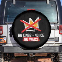 No Kings Protest Spare Tire Cover No Kings No Ice No Wars Anti Monarchy Statement