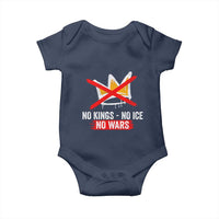 No Kings Protest Baby Onesie No Kings No Ice No Wars Anti Monarchy Statement