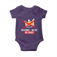 No Kings Protest Baby Onesie No Kings No Ice No Wars Anti Monarchy Statement
