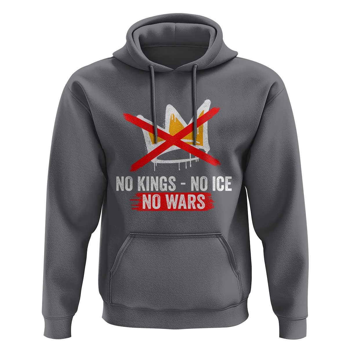 No Kings Protest Hoodie No Kings No Ice No Wars Anti Monarchy Statement
