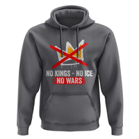 No Kings Protest Hoodie No Kings No Ice No Wars Anti Monarchy Statement