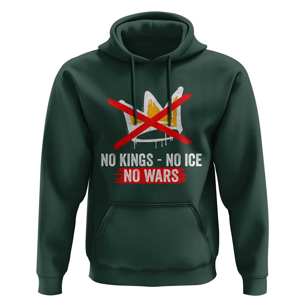 No Kings Protest Hoodie No Kings No Ice No Wars Anti Monarchy Statement