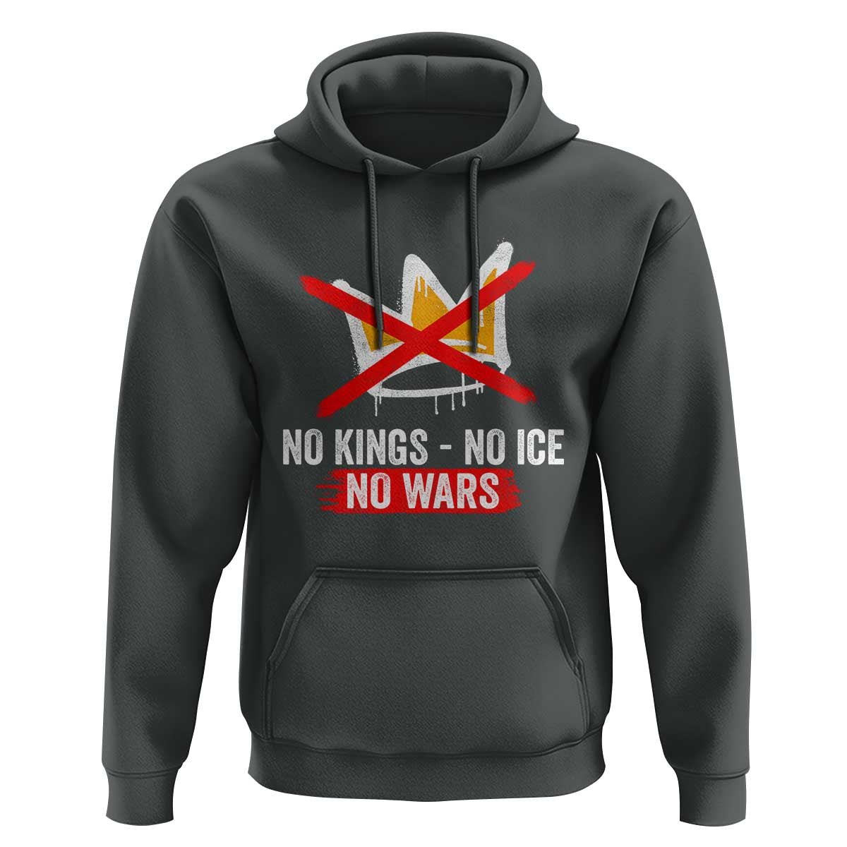 No Kings Protest Hoodie No Kings No Ice No Wars Anti Monarchy Statement