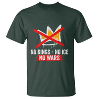 No Kings Protest T Shirt No Kings No Ice No Wars Anti Monarchy Statement