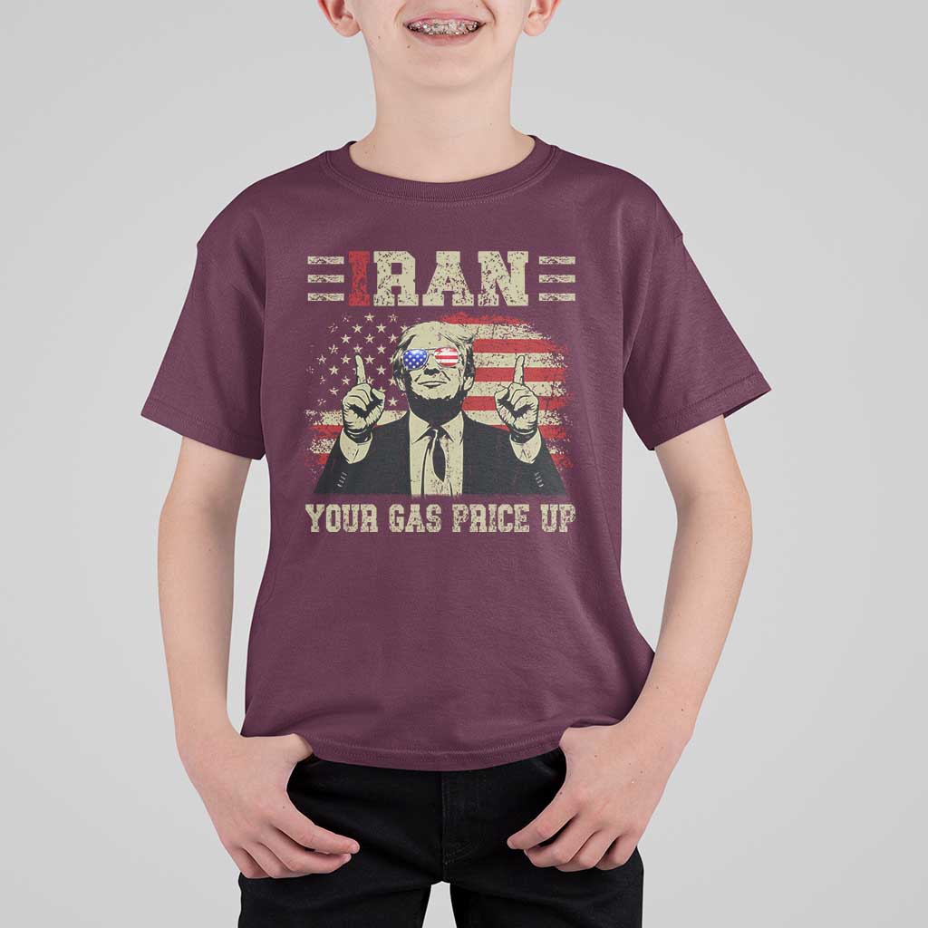 Iran Your Gas Price Up T Shirt For Kid Funny Political Gas Station