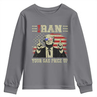 Iran Your Gas Price Up Youth Sweatshirt Funny Political Gas Station