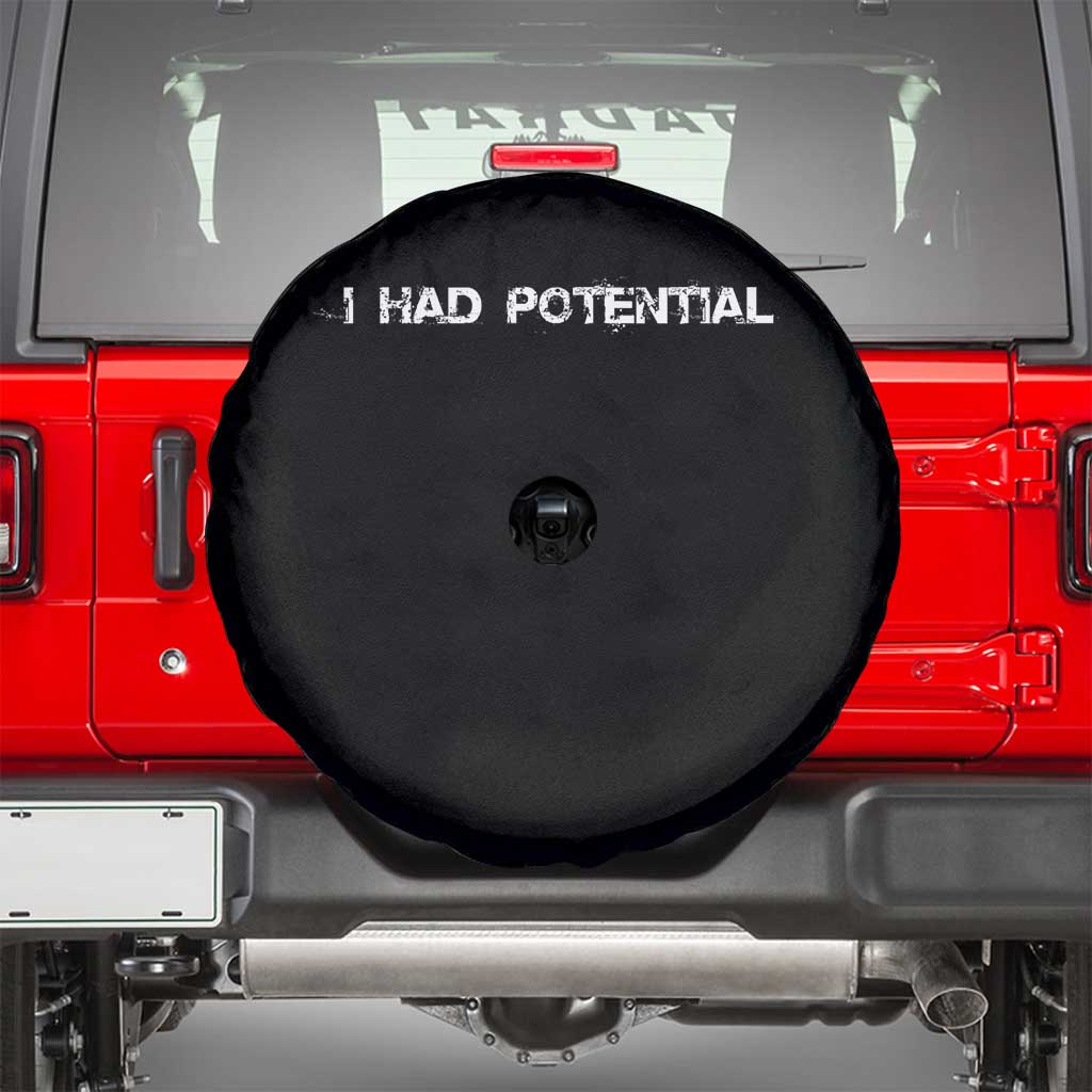 I Had Potential Spare Tire Cover Physics Sci Fi Joke
