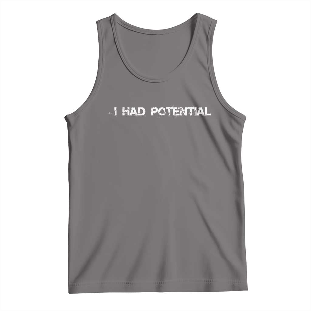 I Had Potential Tank Top Physics Sci Fi Joke