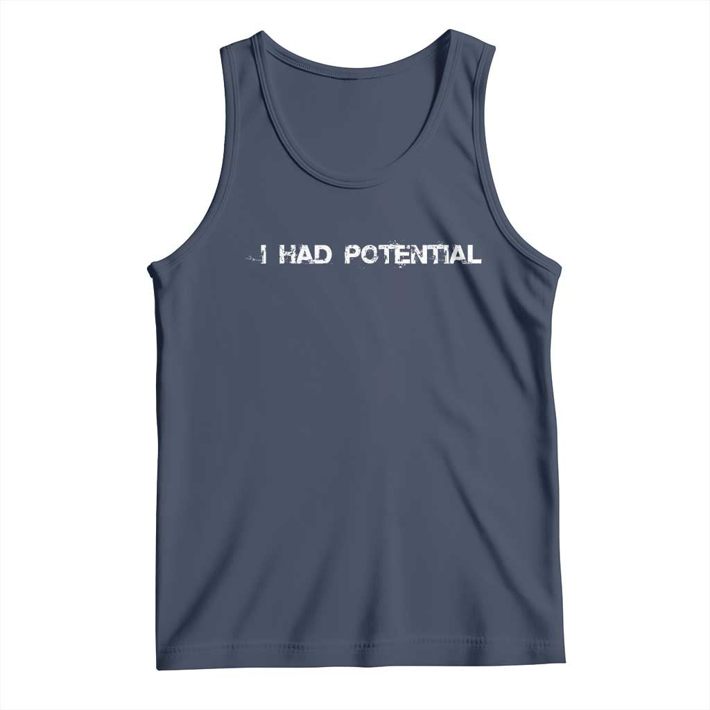 I Had Potential Tank Top Physics Sci Fi Joke