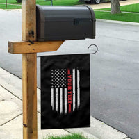 Personalized Firefighter Garden Flag Custom Text Name Vintage American Flag Patriot Fireman Gift