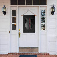 Personalized Firefighter Garden Flag Custom Text Name Vintage American Flag Patriot Fireman Gift