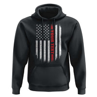 Personalized Firefighter Hoodie Custom Text Name Vintage American Flag Patriot Fireman Gift