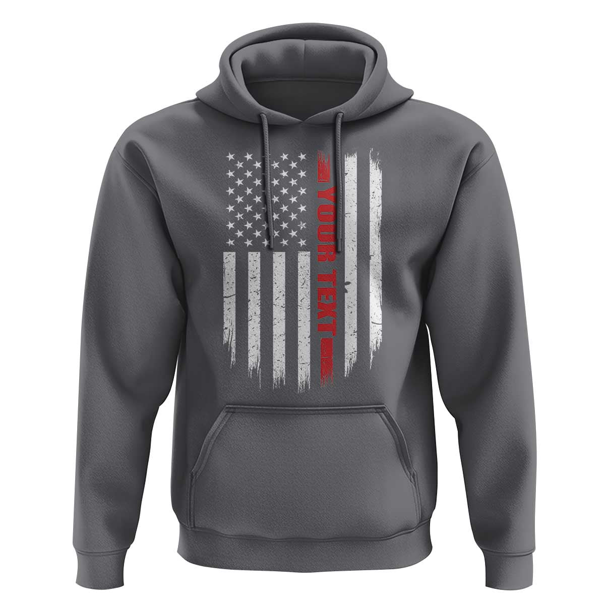 Personalized Firefighter Hoodie Custom Text Name Vintage American Flag Patriot Fireman Gift