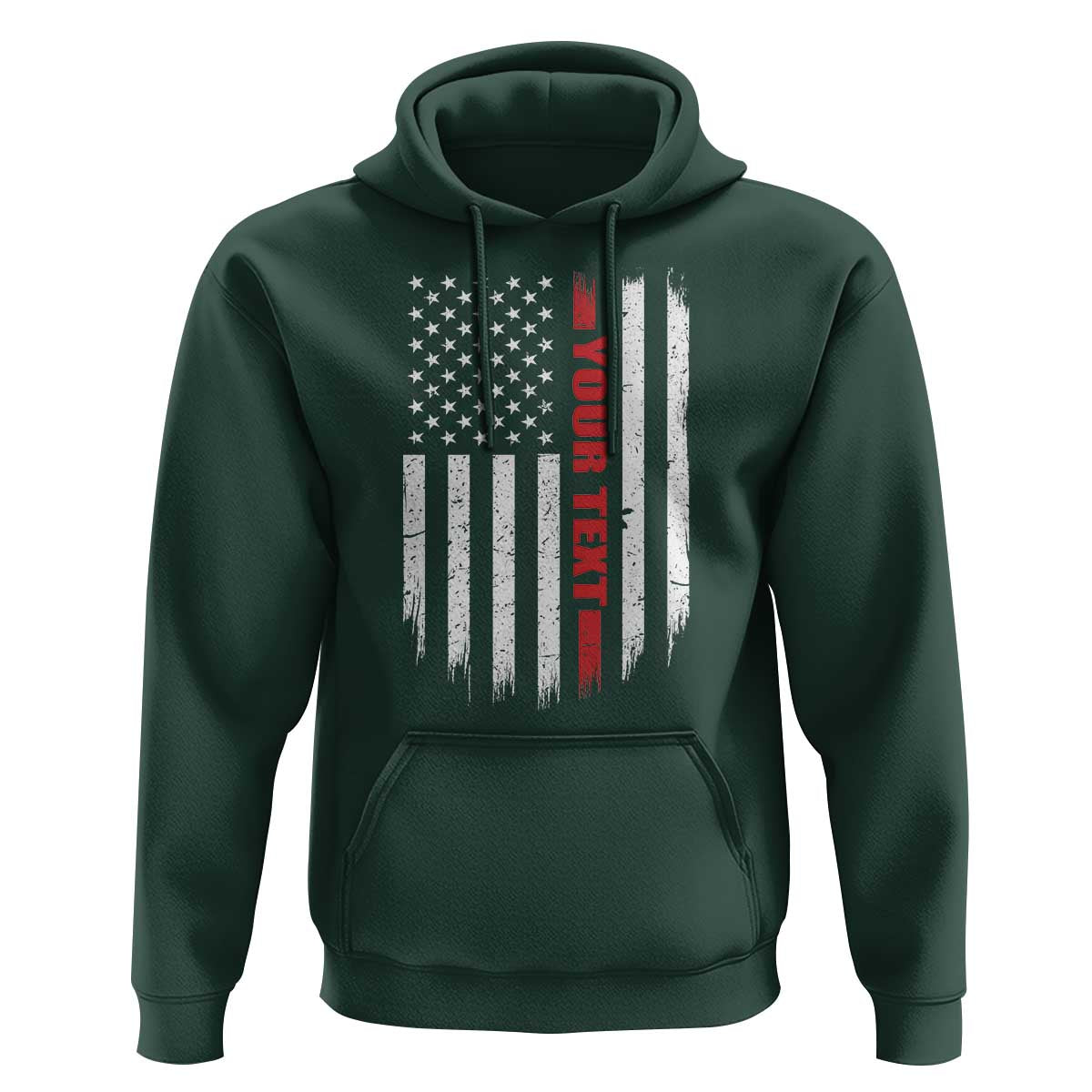 Personalized Firefighter Hoodie Custom Text Name Vintage American Flag Patriot Fireman Gift