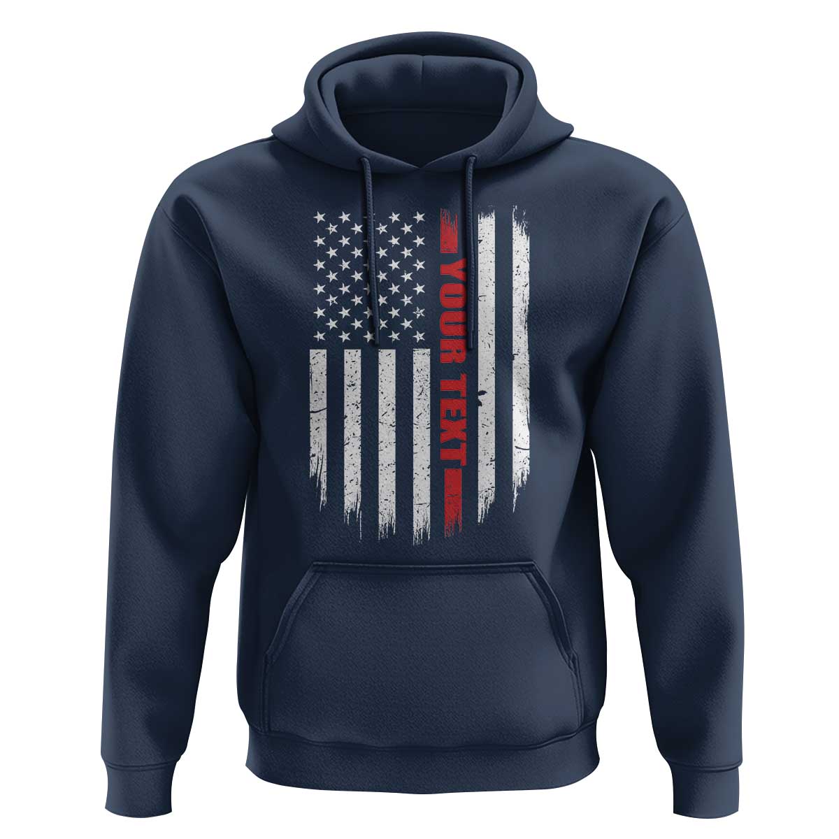 Personalized Firefighter Hoodie Custom Text Name Vintage American Flag Patriot Fireman Gift