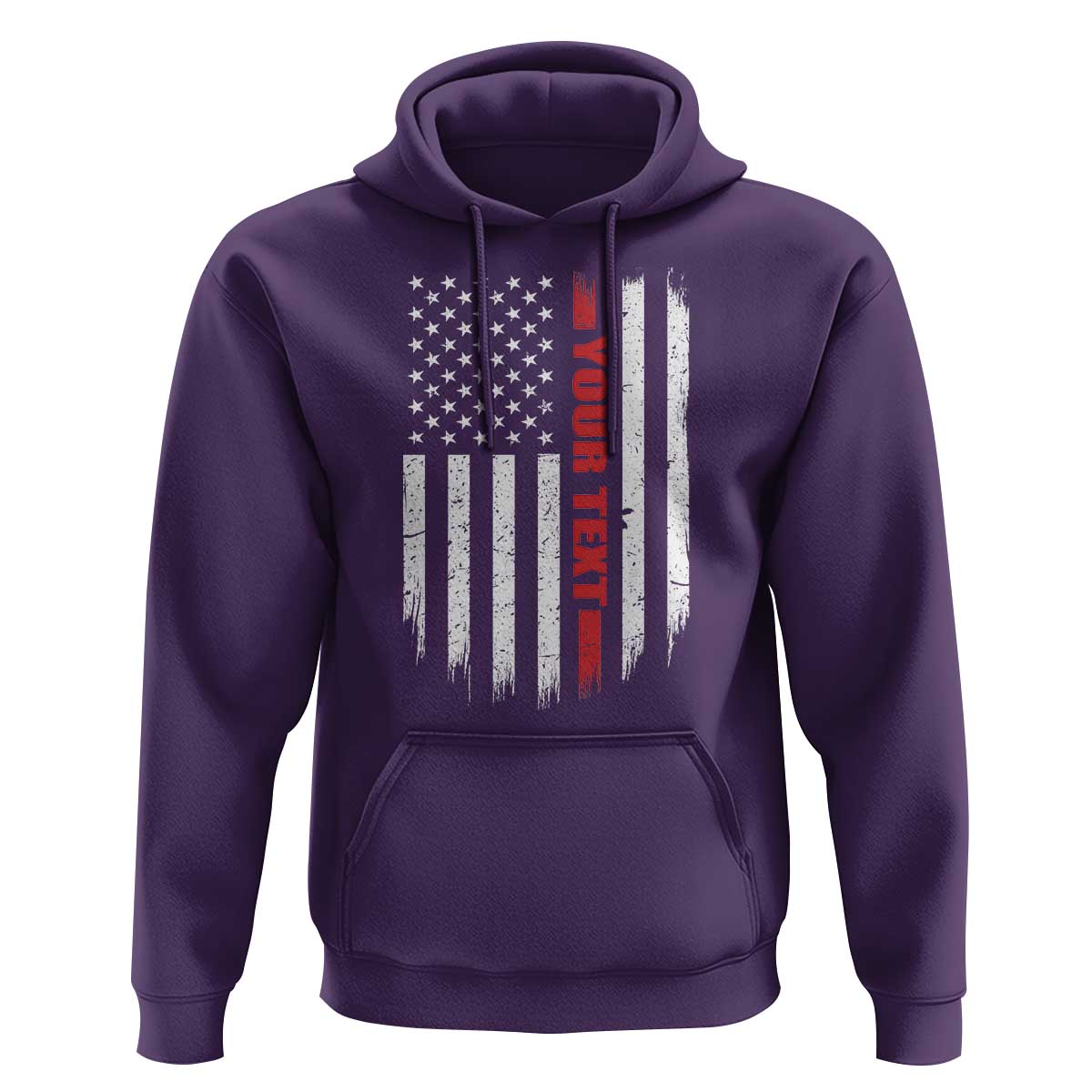 Personalized Firefighter Hoodie Custom Text Name Vintage American Flag Patriot Fireman Gift