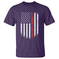 Personalized Firefighter T Shirt Custom Text Name Vintage American Flag Patriot Fireman Gift