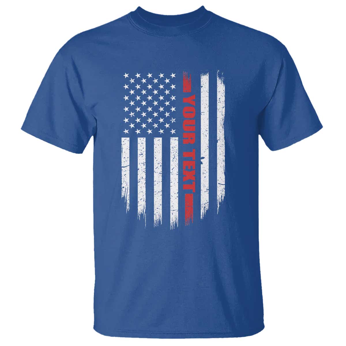 Personalized Firefighter T Shirt Custom Text Name Vintage American Flag Patriot Fireman Gift
