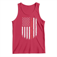 Personalized Firefighter Tank Top Custom Text Name Vintage American Flag Patriot Fireman Gift