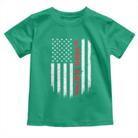 Personalized Firefighter Toddler T Shirt Custom Text Name Vintage American Flag Patriot Fireman Gift