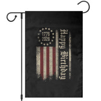 250th Birthday US July 4th 1776 2026 American Flag Garden Flag