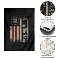 250th Birthday US July 4th 1776 2026 American Flag Garden Flag