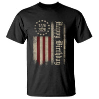 250th Birthday US July 4th 1776 2026 American Flag T Shirt