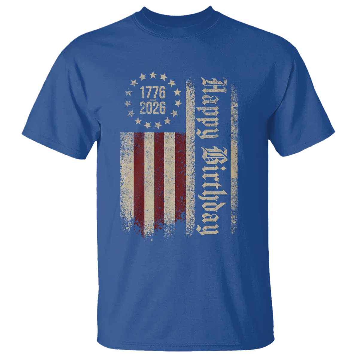 250th Birthday US July 4th 1776 2026 American Flag T Shirt