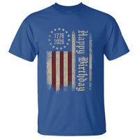 250th Birthday US July 4th 1776 2026 American Flag T Shirt